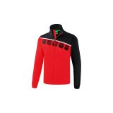 5-C Jacke mit abnehmbaren rmeln rot/schwarz/wei