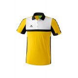 Erima CLASSIC 5-CUBES Poloshirt gelb/schwarz/wei