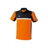 Erima CLASSIC 5-CUBES Poloshirt orange/schwarz/wei