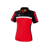 Erima CLASSIC 5-CUBES Poloshirt rot/schwarz/wei