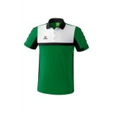 Erima CLASSIC 5-CUBES Poloshirt smaragd/schwarz/wei