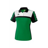 Erima CLASSIC 5-CUBES Poloshirt smaragd/schwarz/wei