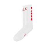 Erima CLASSIC 5-CUBES Socke lang wei/rot