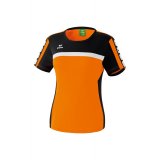 Erima CLASSIC 5-CUBES T-Shirt orange/schwarz/wei