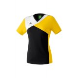 Erima Premium One T-Shirt schwarz/gelb/wei