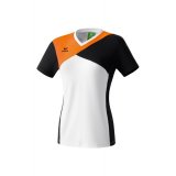 Erima Premium One T-Shirt wei/schwarz/neon orange