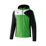 Erima Premium One Trainingsjacke mit Kapuze green/schwarz/wei