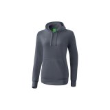Kapuzensweat Damen slate grey