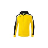 Liga 2.0 Trainingsjacke mit Kapuze gelb/schwarz/wei