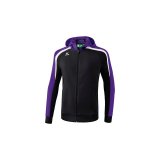 Liga 2.0 Trainingsjacke mit Kapuze schwarz/violet/wei