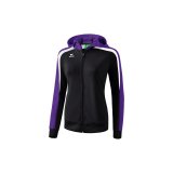 Liga 2.0 Trainingsjacke mit Kapuze schwarz/violet/weiß
