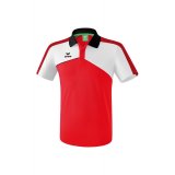 Premium One 2.0 Poloshirt rot/weiß/schwarz