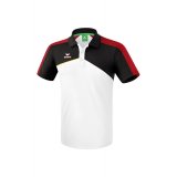 Premium One 2.0 Poloshirt weiß/schwarz/rot/gelb