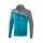 5-C Polyesterjacke oriental blue melange/grau melange/wei