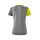5-C T-Shirt grau melange/lime pop/schwarz