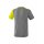 5-C T-Shirt grau melange/lime pop/schwarz