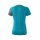 5-C T-Shirt oriental blue melange/grau melange/weiß