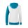 5-C Trainingsjacke mit Kapuze wei/oriental blue/colonial blue