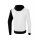 5-C Trainingsjacke mit Kapuze weiß/schwarz/dunkelgrau