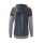 Squad Tracktop Jacke mit Kapuze slate grey/monument grey/new orange