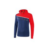 5-C Kapuzensweat new navy/rot/wei