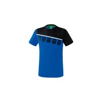 5-C T-Shirt new royal/schwarz/wei