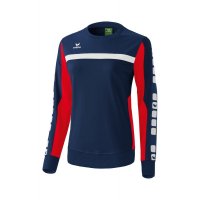 Erima CLASSIC 5-CUBES Baumwollsweat new navy/rot