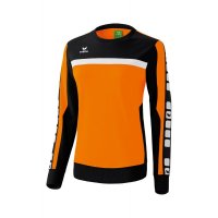 Erima CLASSIC 5-CUBES Baumwollsweat orange/schwarz/wei
