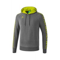 Erima Graffic 5-C Kapuzensweat grau melange/sprout