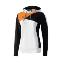 Erima Premium One Hoodie wei/schwarz/neon orange