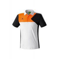 Erima Premium One Poloshirt wei/schwarz/neon orange