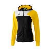 Erima Premium One Trainingsjacke mit Kapuze schwarz/gelb/wei