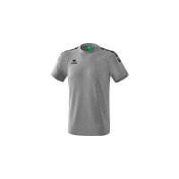 Essential 5-C T-Shirt grau melange/schwarz