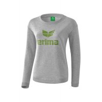 Essential Sweatshirt hellgrau melange/twist of lime