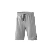 Essential Sweatshorts hellgrau melange/schwarz 128