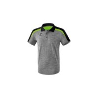 Liga 2.0 Poloshirt grau melange/schwarz/green gecko