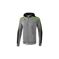 Liga 2.0 Trainingsjacke mit Kapuze grau melange/schwarz/green gecko