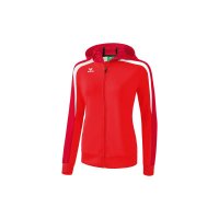 Liga 2.0 Trainingsjacke mit Kapuze rot/dunkelrot/weiß