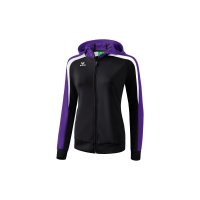 Liga 2.0 Trainingsjacke mit Kapuze schwarz/violet/wei