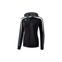 Liga 2.0 Trainingsjacke mit Kapuze schwarz/wei/dunkelgrau