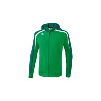 Liga 2.0 Trainingsjacke mit Kapuze smaragd/evergreen/wei