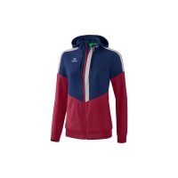 Squad Tracktop Jacke mit Kapuze new navy/bordeaux/silver grey